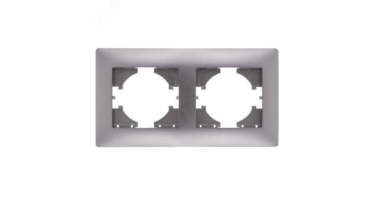 Купить Рамка 2-м Bravo серебр. С1020-004 GUSI оптом в Москве