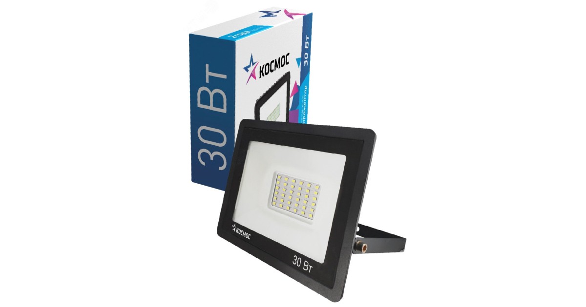 Купить Прожектор светодиодный 30Вт 6500К IP65 2400лм КОСМОС K_PR5_LED_30 Космос оптом в Москве