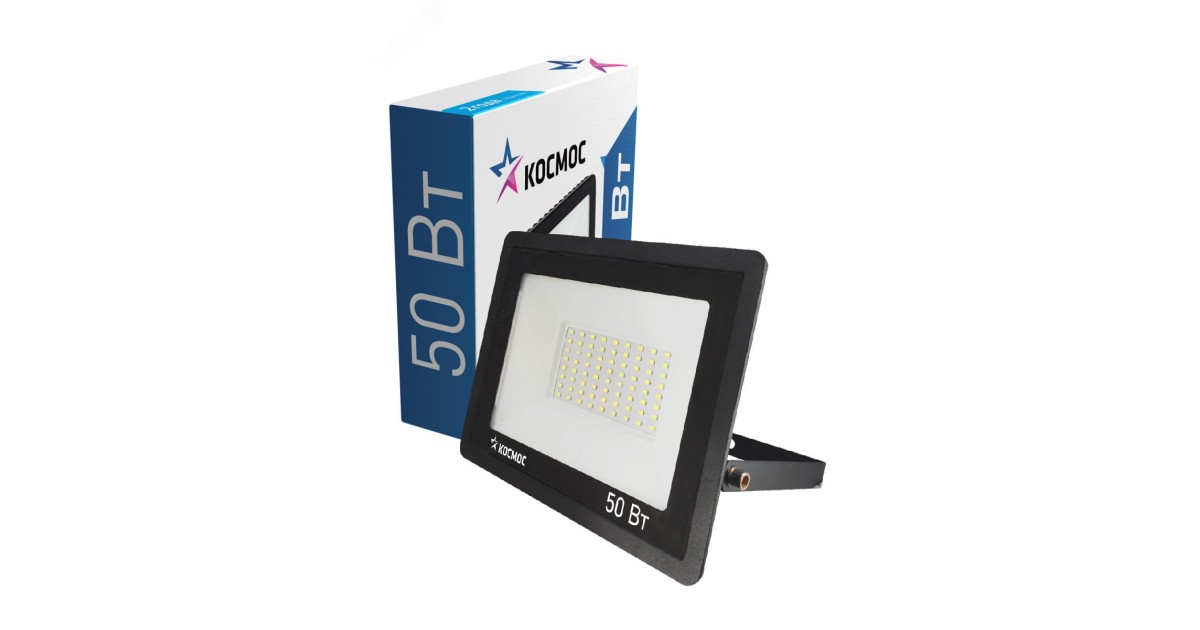 Купить Прожектор светодиодный 50Вт 6500К IP65 4000лм КОСМОС K_PR5_LED_50 Космос оптом в Москве