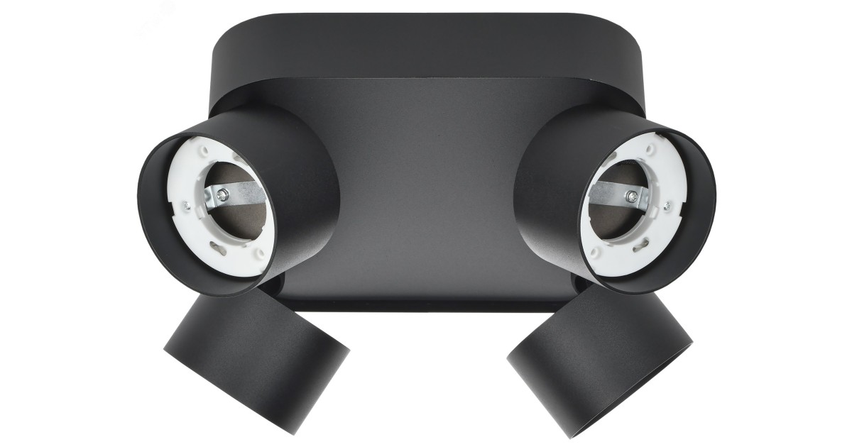 Купить Светильник 4044 накладной потолочный под лампу 4хGX53 черный IEK LT-UPB0-4044-GX53-1-K02 IEK оптом в Москве