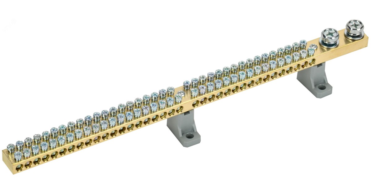 Купить Шина N "ноль" на двух угл. изол. 200А ШНИ-10х18-72-L2-С YNN30-72-C2-K03 IEK оптом в Москве