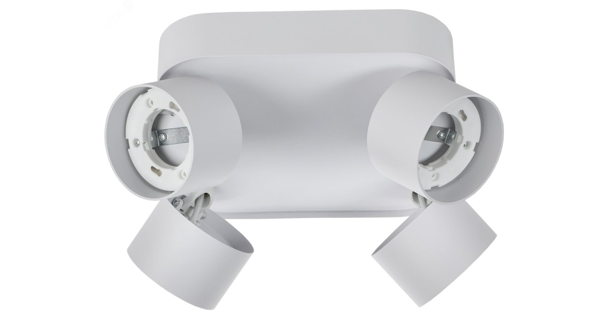 Купить Светильник 4044 накладной потолочный под лампу 4хGX53 белый IEK LT-UPB0-4044-GX53-1-K01 IEK оптом в Москве