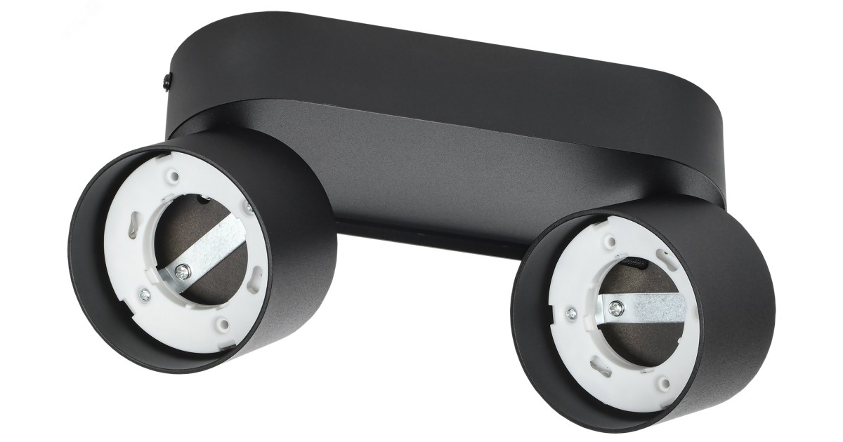 Купить Светильник 4042 настенно-потолочный под лампу 2хGX53 черный IEK LT-USB0-4042-GX53-1-K02 IEK оптом в Москве