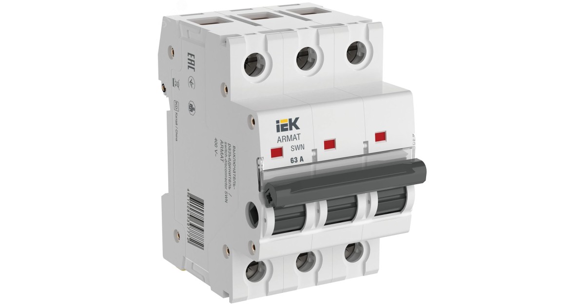 Купить Выключатель-разъединитель SWN 3п 63А ARMAT AR-SWN-3-063 IEK оптом в Москве