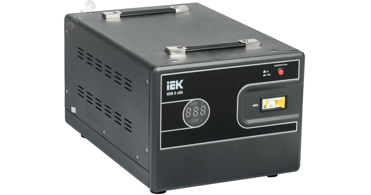Купить Стабилизатор напряжения 1ф 8кВА HUB переносной IVS21-1-008-13 IEK оптом в Москве