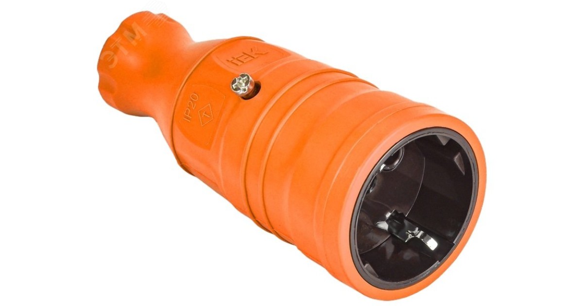 Купить OMEGA Розетка переносная РБп14-1-0м IP20 оранжевая OM-KR20-16-20-P1-00-K09 IEK оптом в Москве