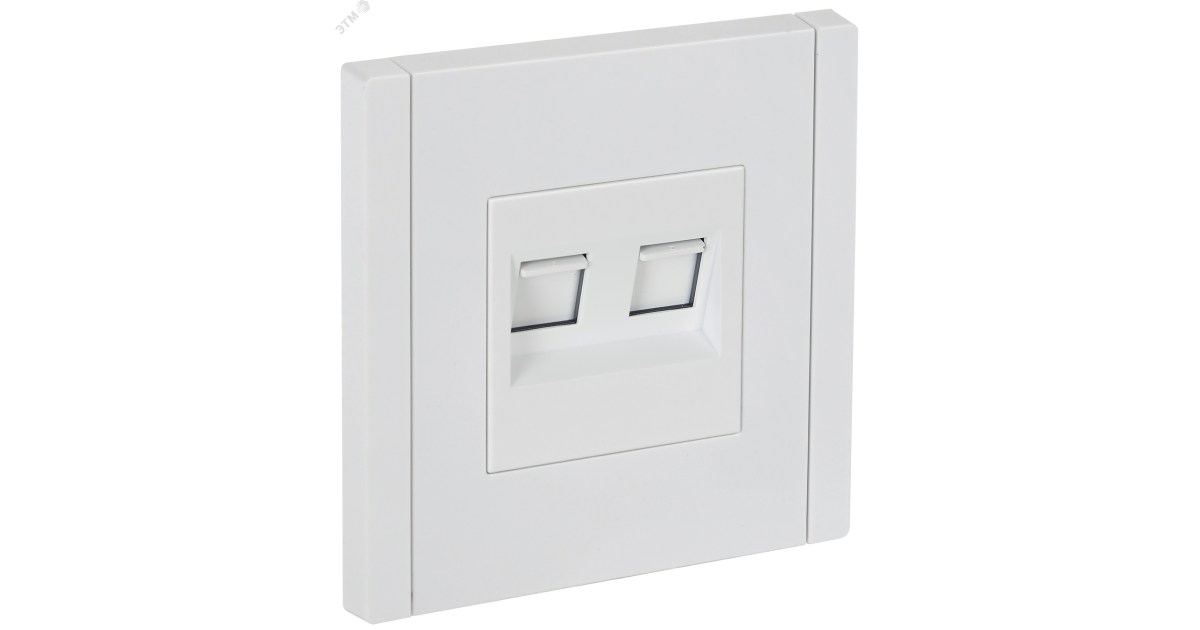 Купить FORTE&PIANO Розетка компьютерная двойная RJ45 кат.5E FP233 белый IEK FP-K20-1-K01 IEK оптом в Москве