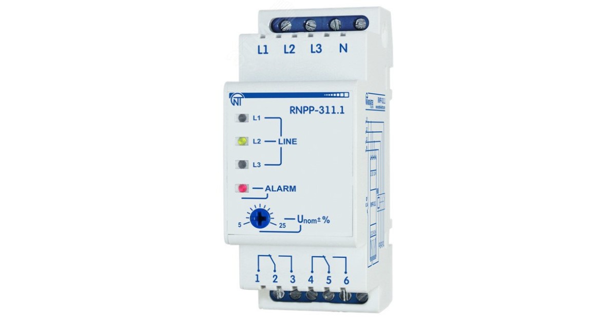 Купить Реле напряжения трехфазное РНПП-311.1 3425601311.1 НовАтек-Электро оптом в Москве