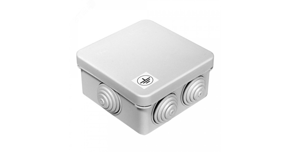 Купить Коробка уравнивания потенциалов для открытой установки 80х80х40 (105шт/кор) 40-0210-У Промрукав оптом в Москве