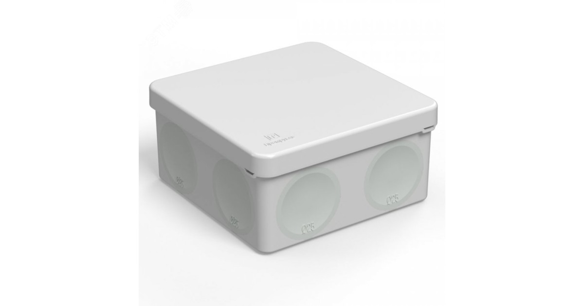 Купить Коробка распределительная ОП для прямого монтажа двухкомпонентная безгалогенная (HF) 100х100х50 60-0300 Промрукав оптом в Москве