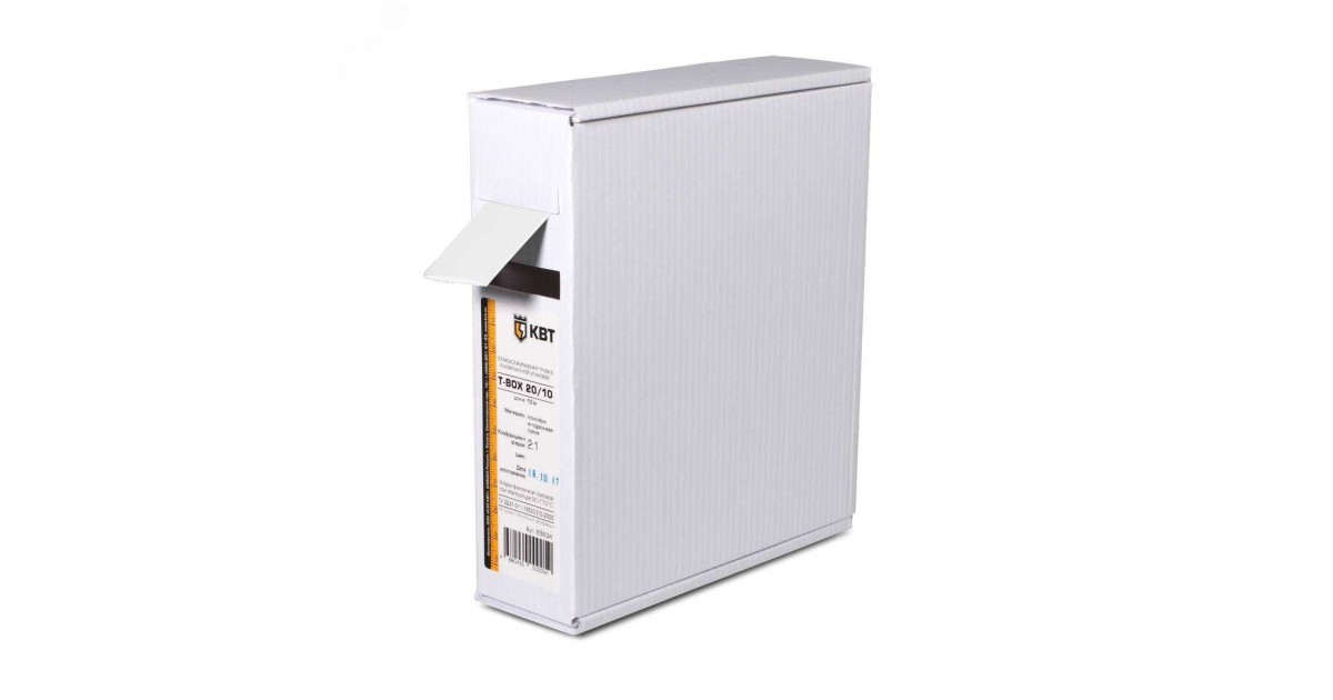 Купить Трубка термоусадочная Т-BOX-4/2 бел (10м) КВТ оптом в Москве