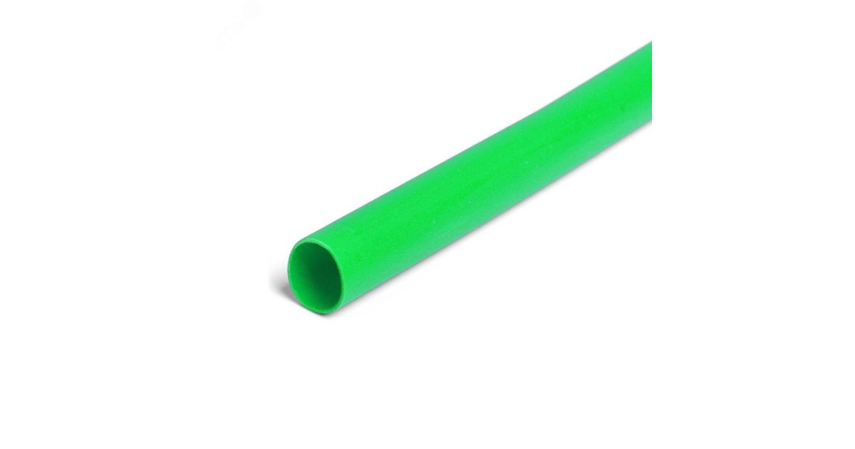Купить Трубка термоусадочная ТНТ 6/3 зеленая КВТ оптом в Москве