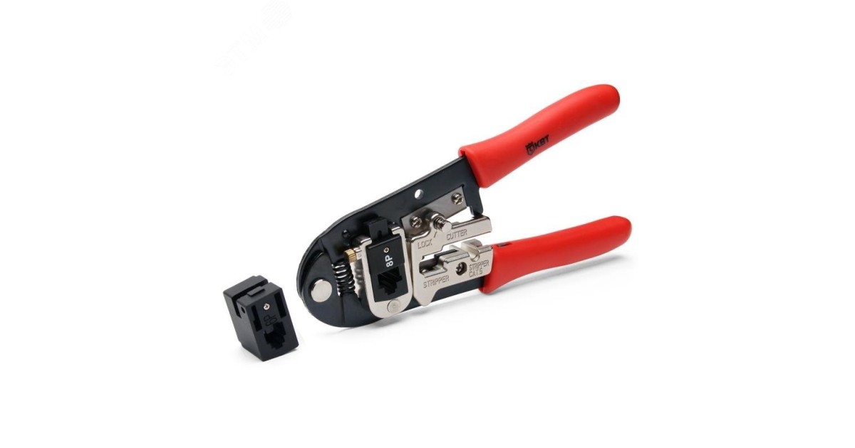 Купить Пресс-клещи для RJ разъемов JT-01A серия ПРОФИ 55929 КВТ оптом в Москве