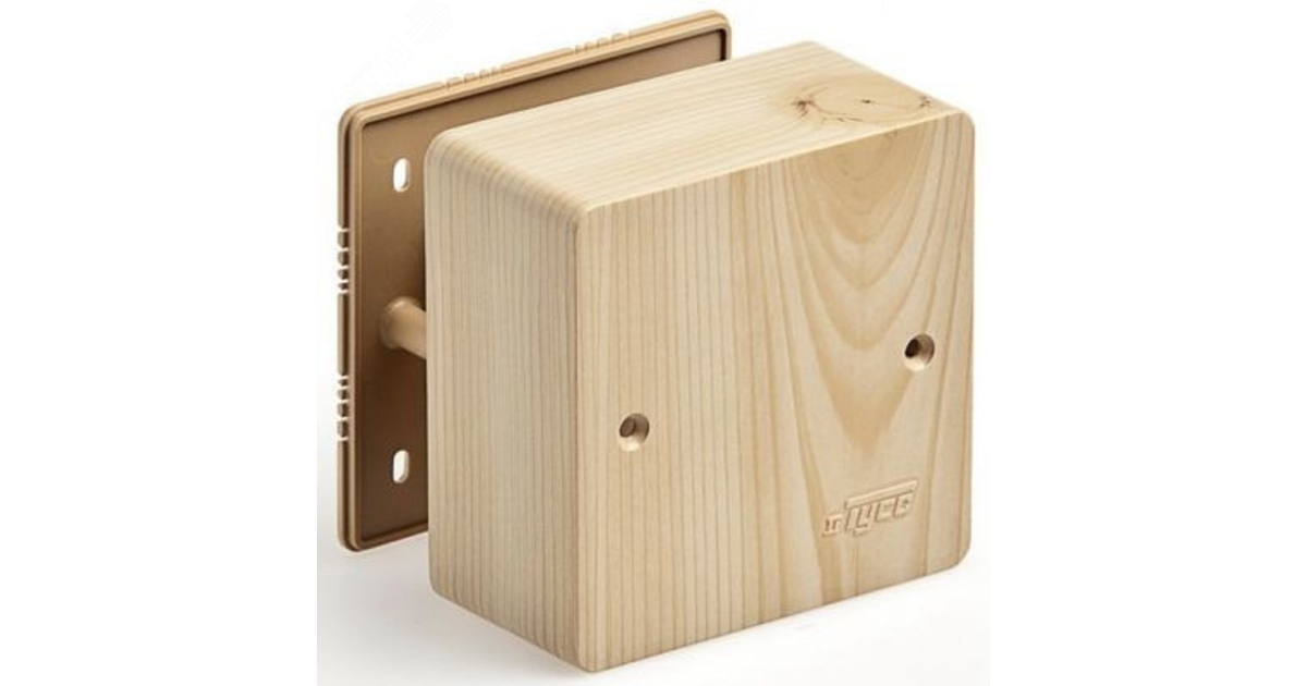 Купить Коробка универсальная для кабель-каналов 85х85х42 сосна (светл. основа) IP40 65015-27М Ruvinil оптом в Москве