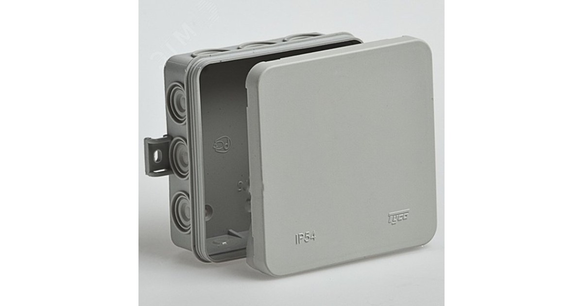 Купить Коробка распределительная ОП 85х85х35мм 12 вводов IP54 сер. 67093 Ruvinil оптом в Москве