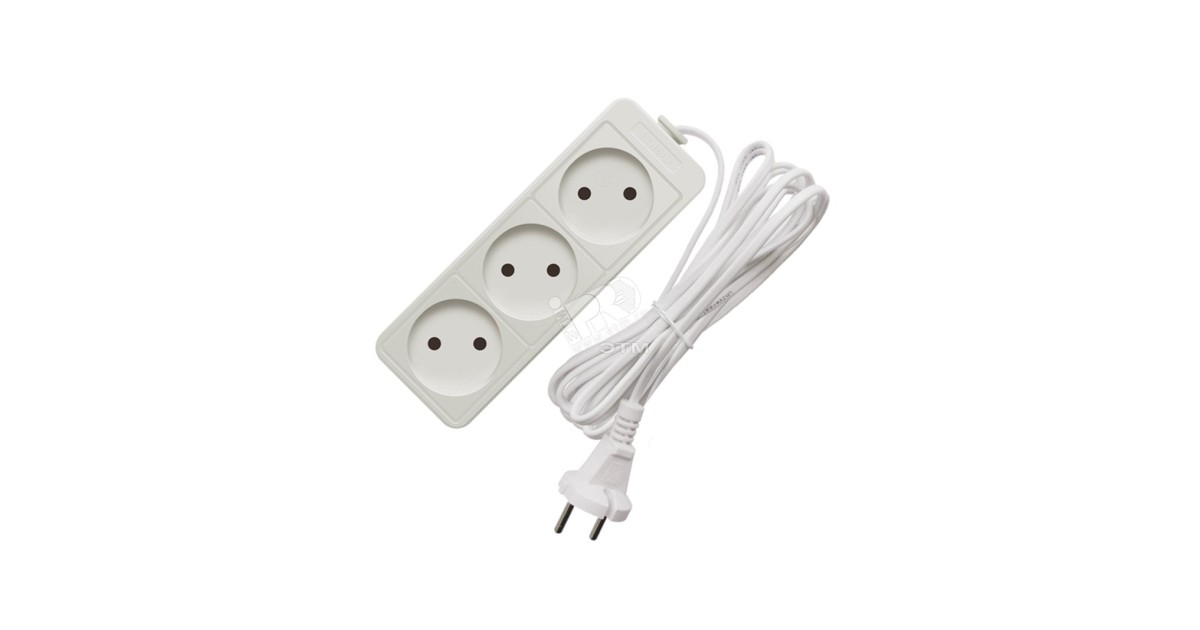 Купить Удлинитель бытовой ТМ Союз 1300 Вт 3 гнезда ШВВП 3м 481S-0303 УНИВЕРСАЛ оптом в Москве