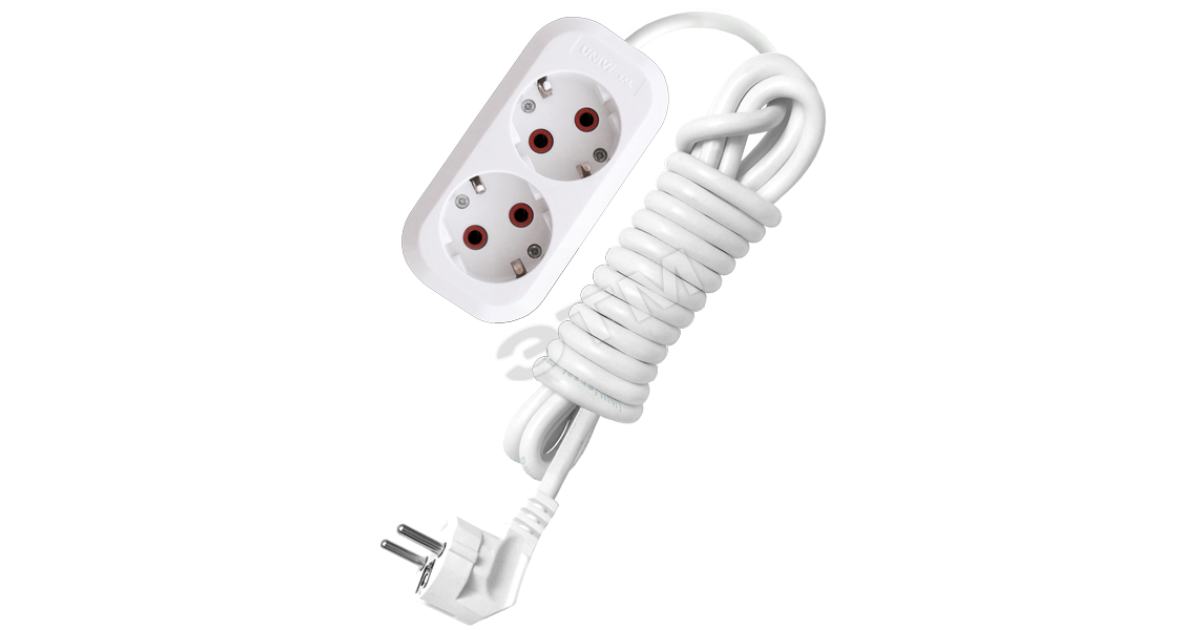 Купить Удлинитель бытовой 2х3м с заземлением 10А У10-553 553-03 УНИВЕРСАЛ оптом в Москве