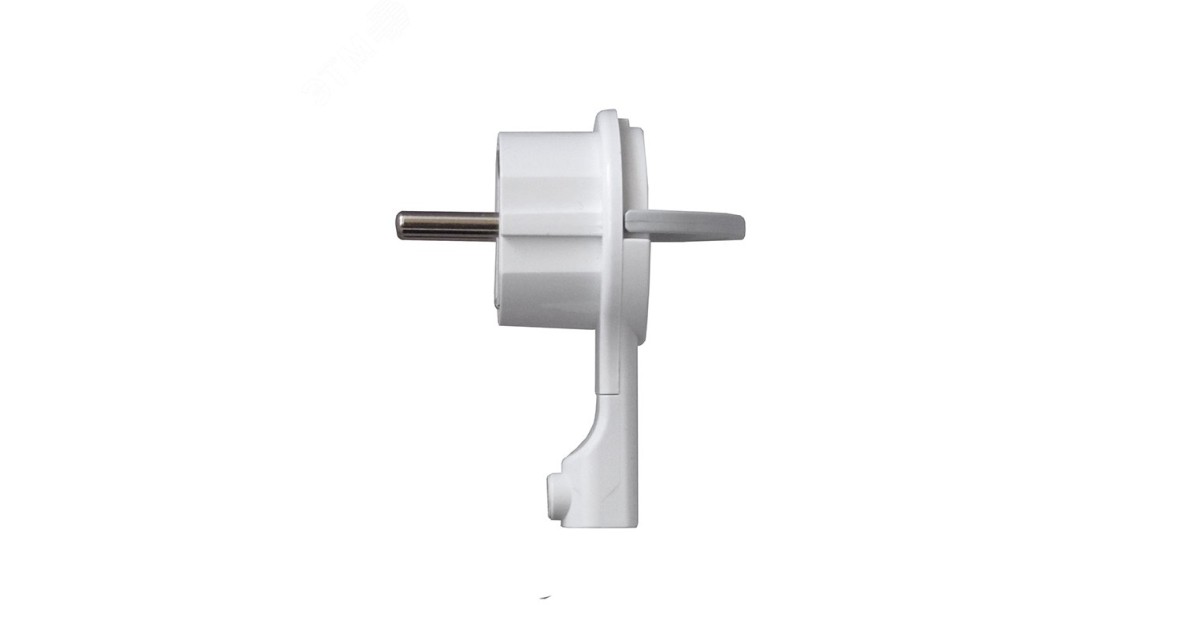 Купить Вилка-невидимка с заземлением белая 16А 250В 5566874 УНИВЕРСАЛ оптом в Москве