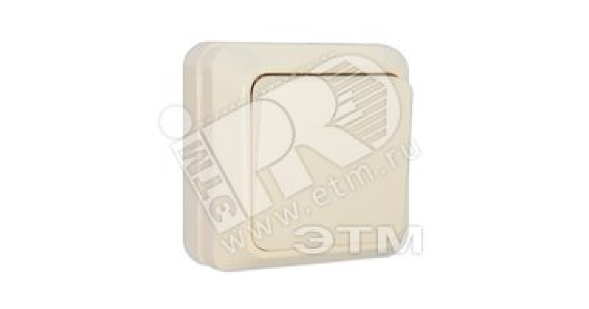 Купить Олимп Выключатель одноклавишный бежевый наружный Б-О0021 УНИВЕРСАЛ оптом в Москве