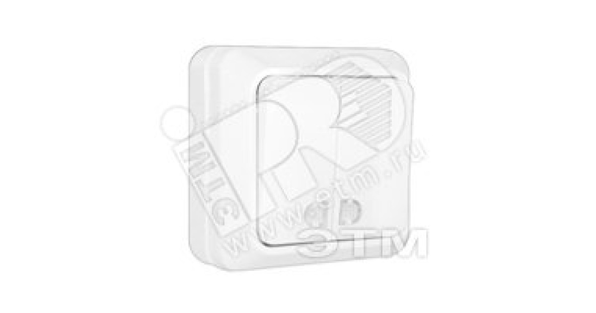 Купить Олимп Выключатель двухклавишный с подсветкой белый наружный О0123 УНИВЕРСАЛ оптом в Москве