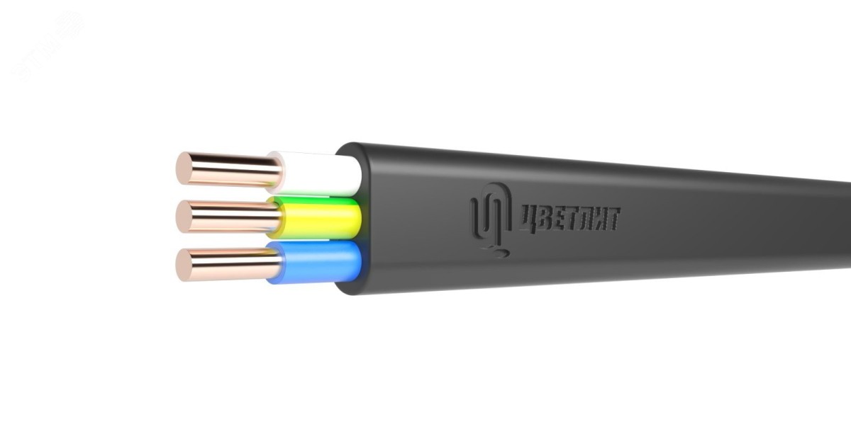 Купить Кабель силовой ВВГ-Пнг(А)-LSLTx 3х2.5ок(N.PE)-0.66 ТРТС 00-00148539 Цветлит оптом в Москве
