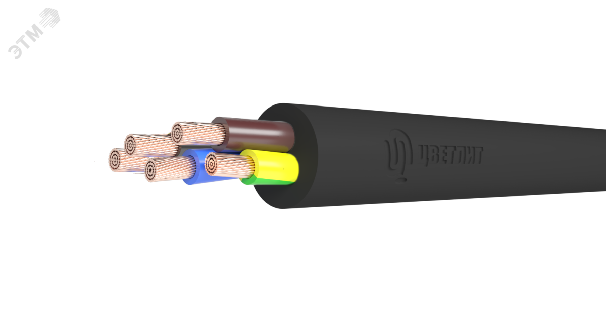 Купить Кабель КГ-ХЛ 5х4 (N PE) 220/380-3 (м) 00-00142814 Цветлит оптом в Москве