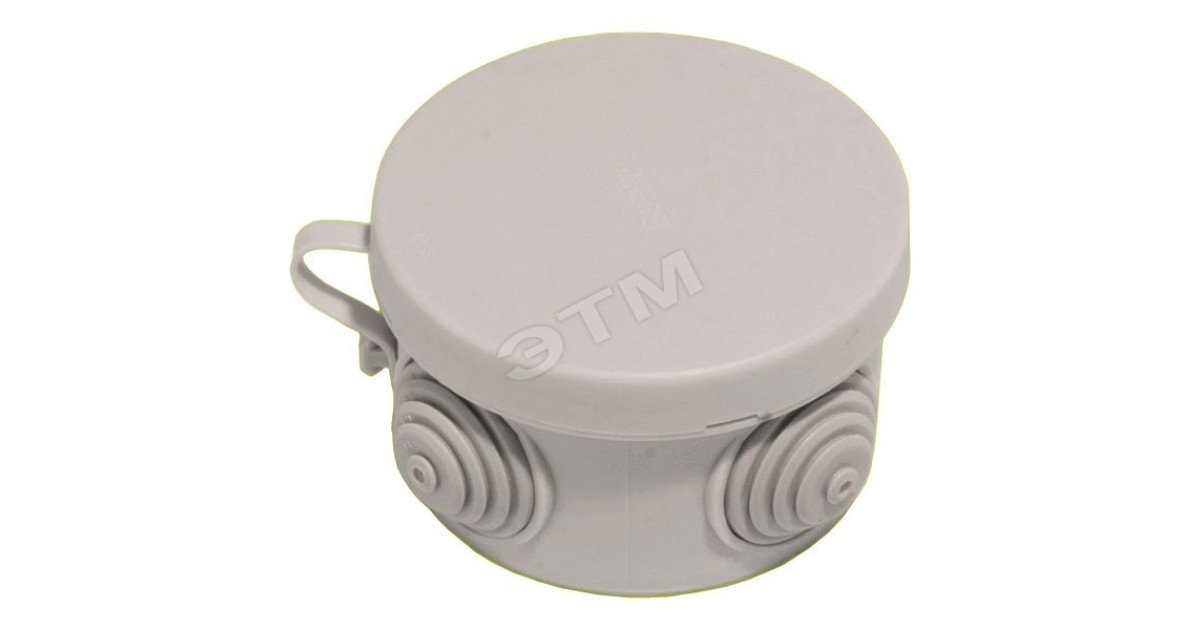 Купить Hegel Коробка разветвительная д/откр монтажа с 4 мембранными вводами, внутр разм 65x40 мм, круг, IP55 HEGEL оптом в Москве