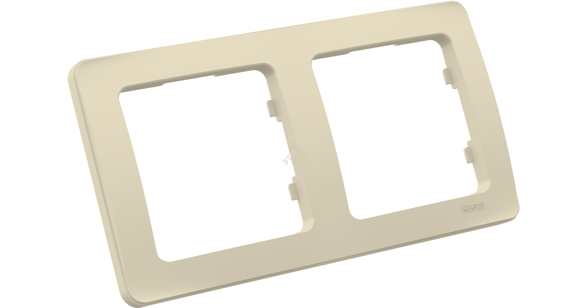 Купить MASTER Рамка на 2 поста, слоновая кость Р402-01 HEGEL оптом в Москве