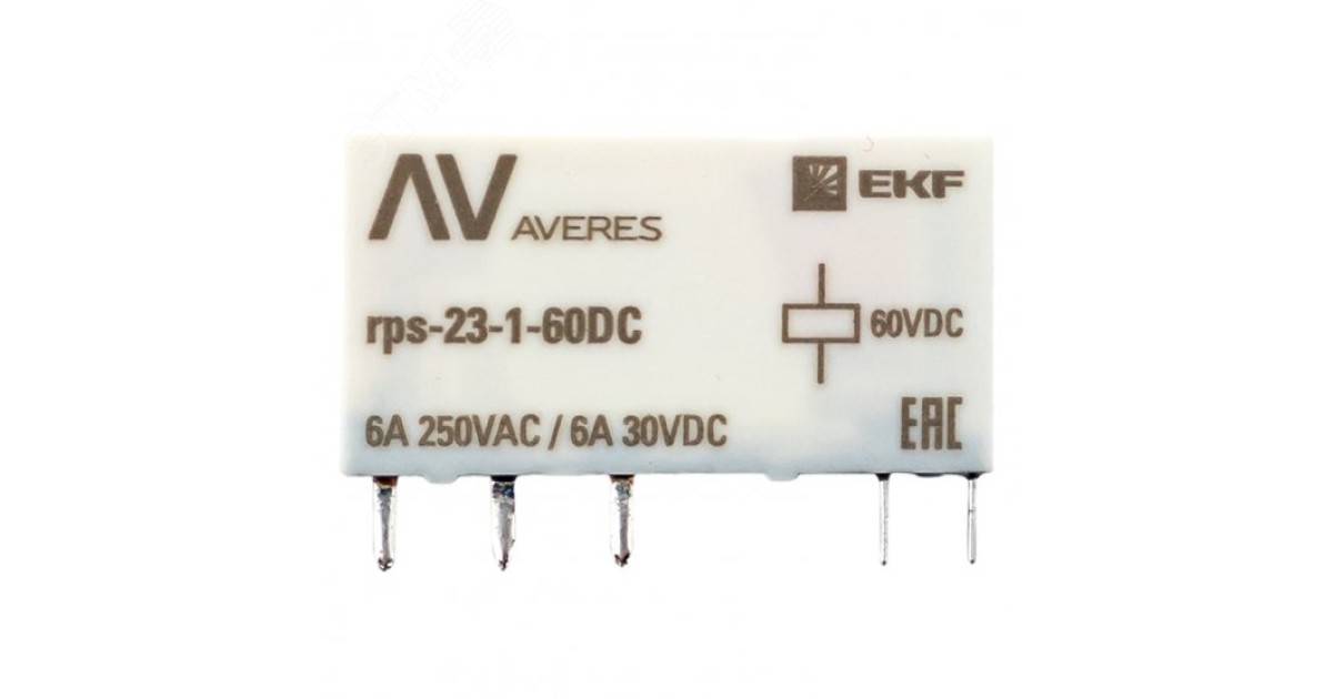 Купить Реле промежуточное РП slim 23/1 6A 60В DC rps-23-1-60DC EKF оптом в Москве