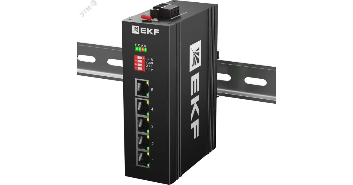 Купить Промышленный неуправляемый коммутатор U-5GT, 5 портов 10/100/1000Base-T(X) RJ45, монтаж на динрейку TSX EKF EKF оптом в Москве