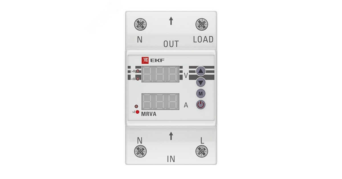 Купить Реле напряжения и тока с дисплеем MRVA 25А PROxima MRVA-25A EKF оптом в Москве