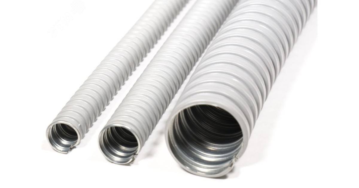 Купить Металлорукав в ПВХ изоляции МРПИ НГ 20 d20мм без протяжки сер. (уп.50м) ГОФРОМАТИК/ zeta41921 ЗЭТАРУС оптом в Москве