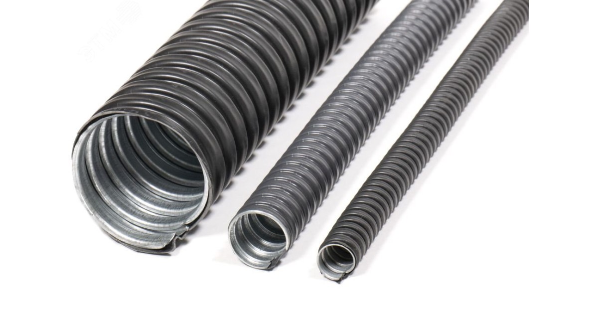 Купить Металлорукав в ПВХ изоляции МРПИ НГ 20 d20мм без протяжки черн. (уп.50м) ГОФРОМАТИК/ zeta42227 ЗЭТАРУС оптом в Москве