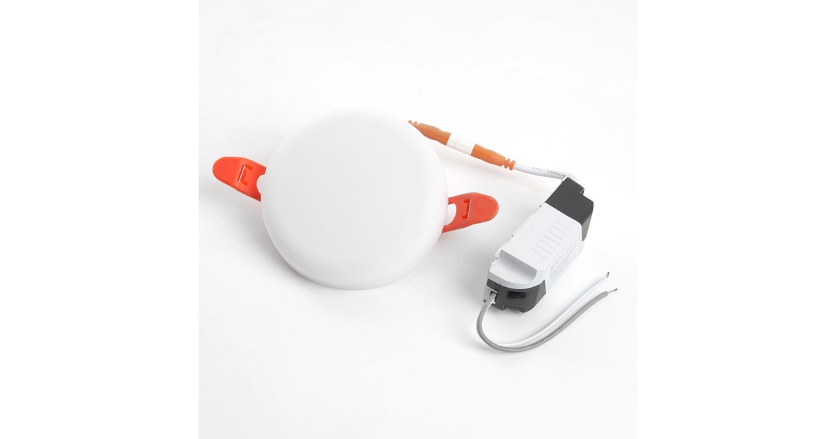 Купить Светильник светодиодный ДВО-6w 4000К 600Лм slim белый с регулируемым монтажным диаметром (до 70мм) 41207 Feron оптом в Москве