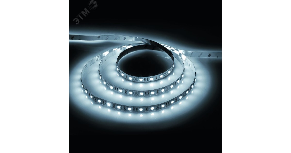 Купить Лента светодиодная LEDх60/м 5м 14.4w/m 12в белый 41447 Feron оптом в Москве