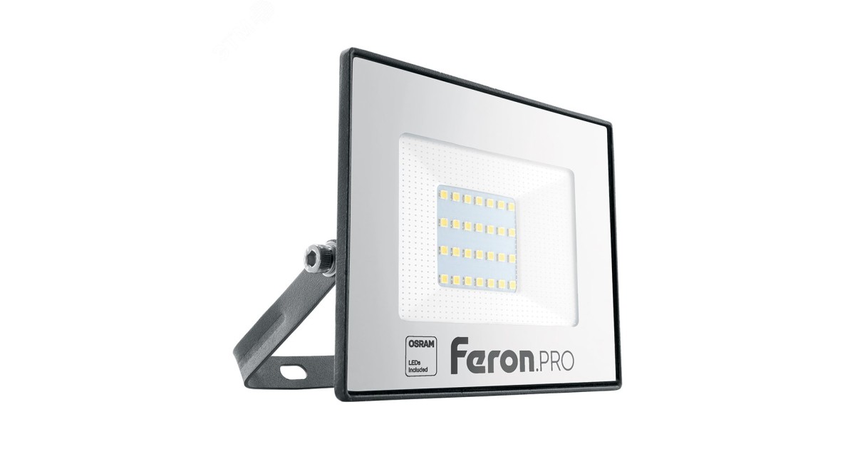 Купить Прожектор светодиодный ДО-30w 6400К 3000Лм IP65 черный Feron.PRO 41539 Feron оптом в Москве