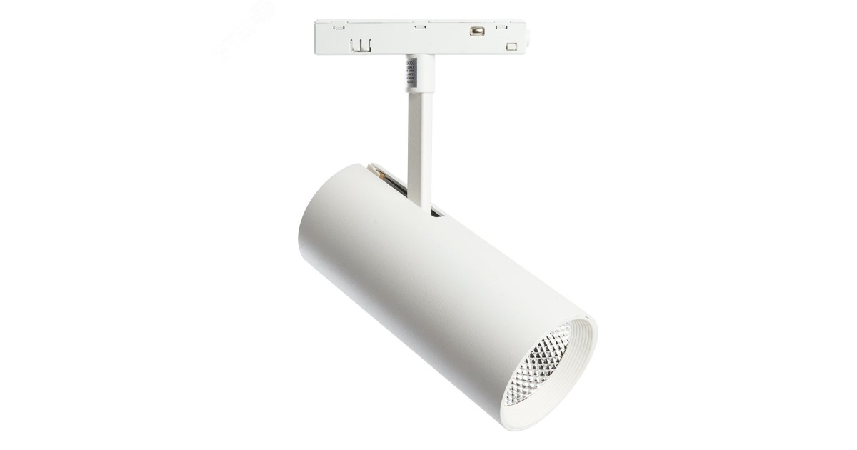 Купить Светильник светодиодный трековый магнитный на шинопровод ДПО-20w 4000К 1800Лм 48v белый 41947 Feron оптом в Москве
