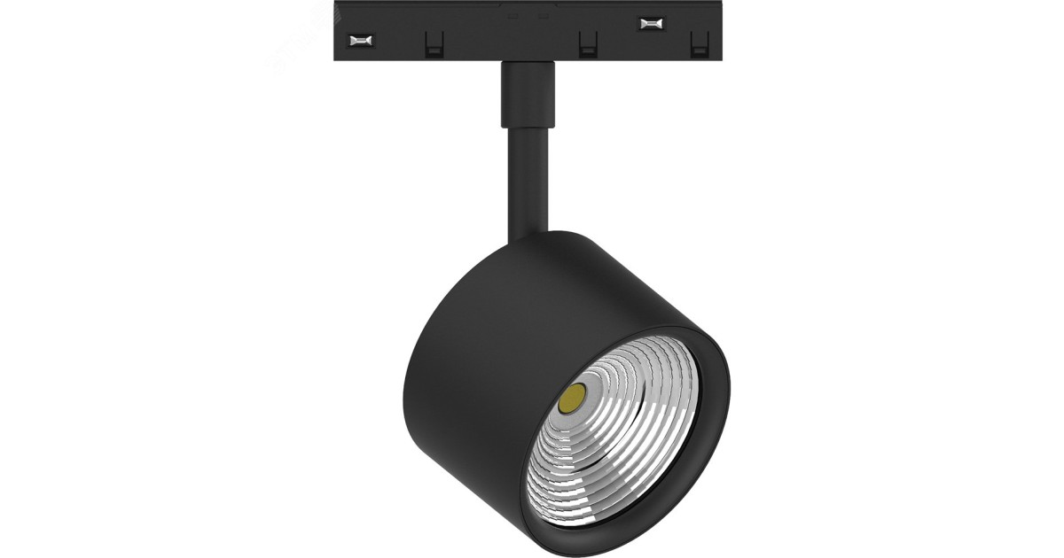 Купить Светильник светодиодный трековый магнитный на шинопровод ДПО-10w 4000К 900Лм 48v черный 41953 Feron оптом в Москве