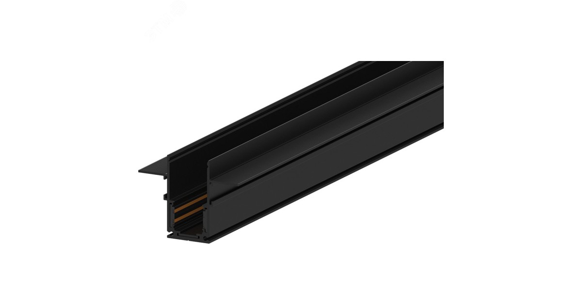 Купить Шинопровод встраиваемый для низковольтных трековых светильников 1м черный 41963 Feron оптом в Москве