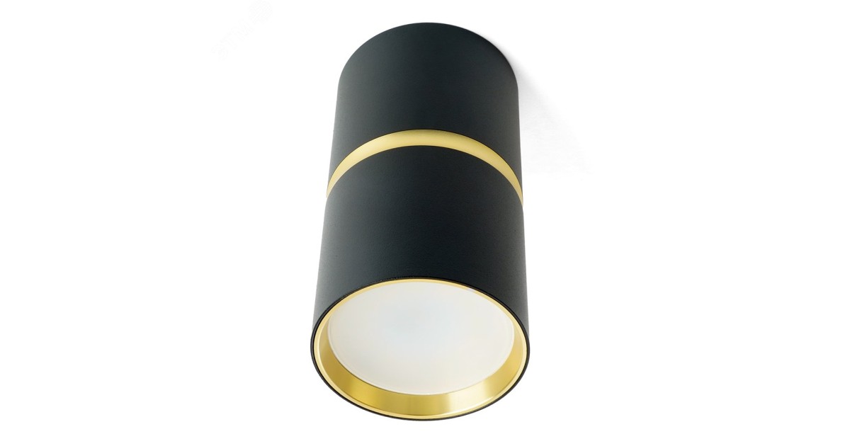 Купить Светильник ДПО GU10 без лампы черный золото 48639 Feron оптом в Москве