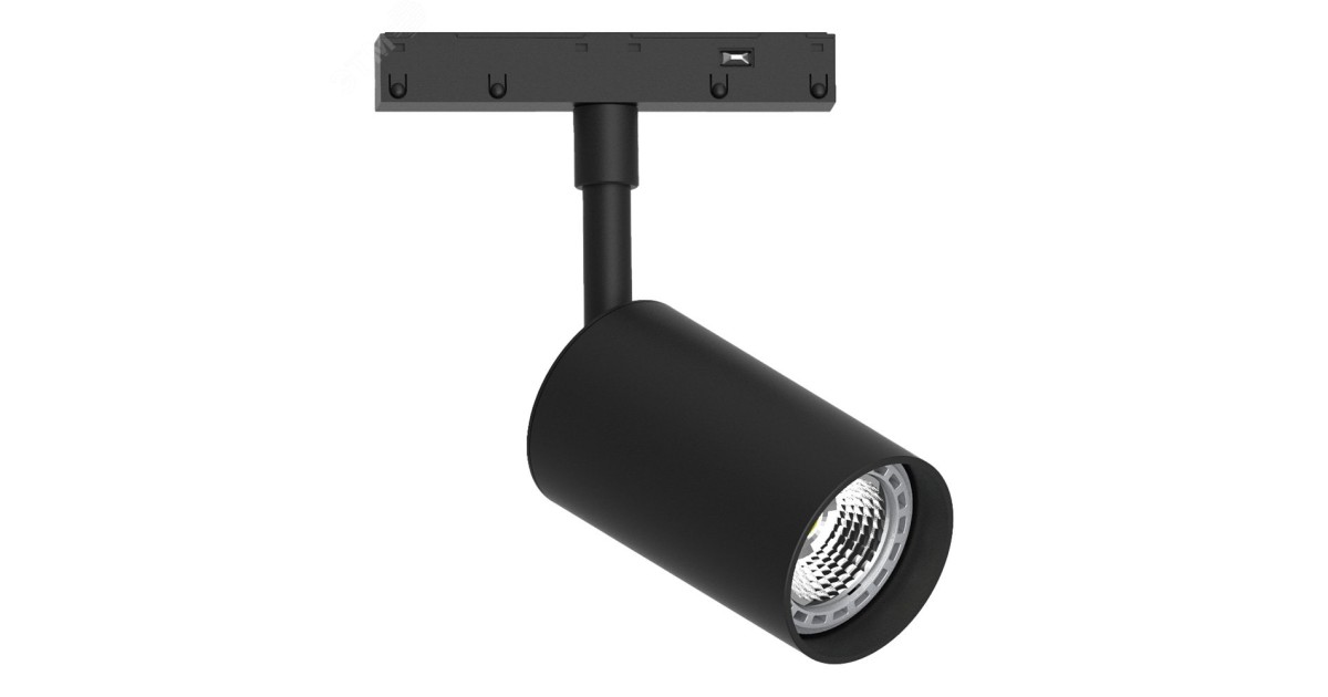Купить Светильник трековый магнитный на шинопровод ДПО GU10 без лампы IP40 черный 48725 Feron оптом в Москве