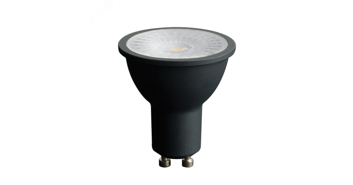 Купить Лампа светодиодная LED 7вт 230в GU10 белый с линзой 110 гр. черный корпус Feron PRO 48957 Feron оптом в Москве