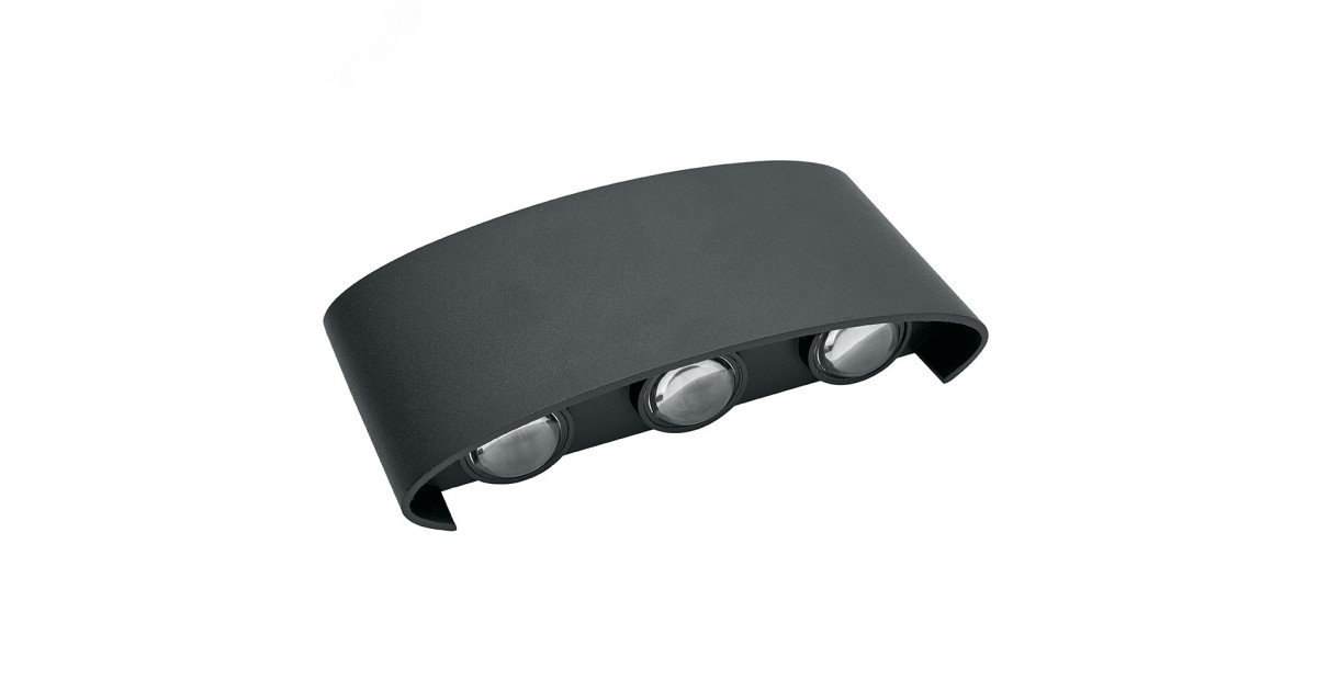 Купить Светильник светодиодный уличный ДБУ-6х1w вверх/вниз 4000K IP54 черный 06310 Feron оптом в Москве