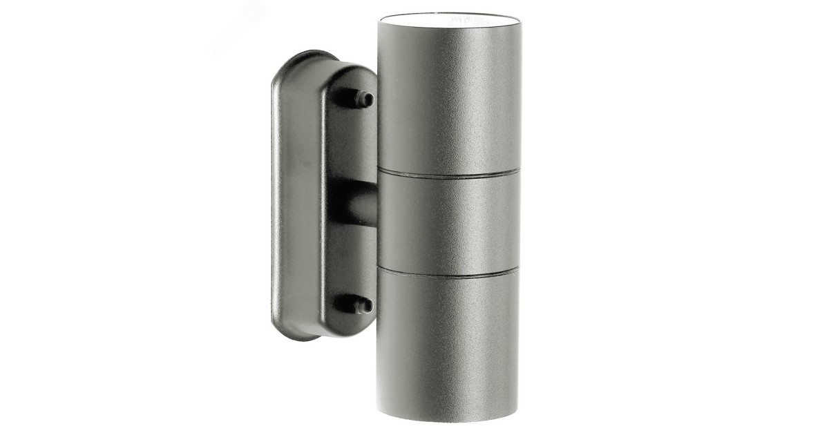 Купить Светильник ДБУ вверх/вниз 2хGU10 без ламп IP44 серый 11882 Feron оптом в Москве