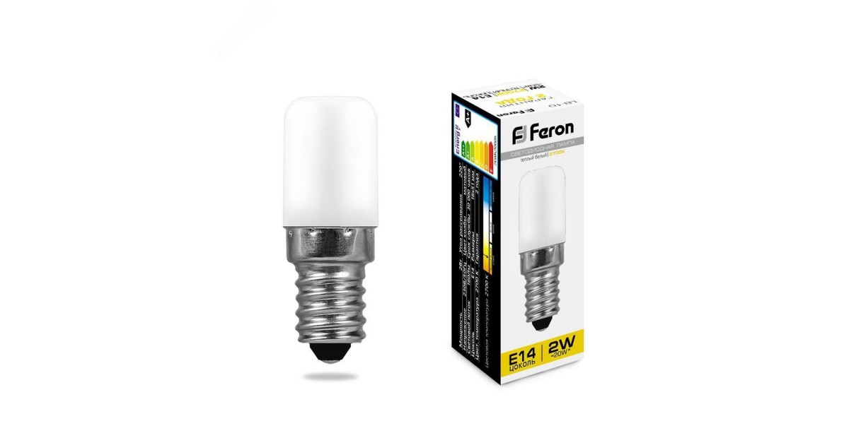 Купить Лампа светодиодная LED 2вт Е14 теплый для холодильников 25295 Feron оптом в Москве