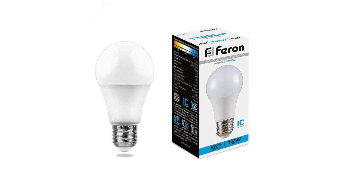 Купить Лампа светодиодная LED 12вт Е27 дневная 25490 Feron оптом в Москве