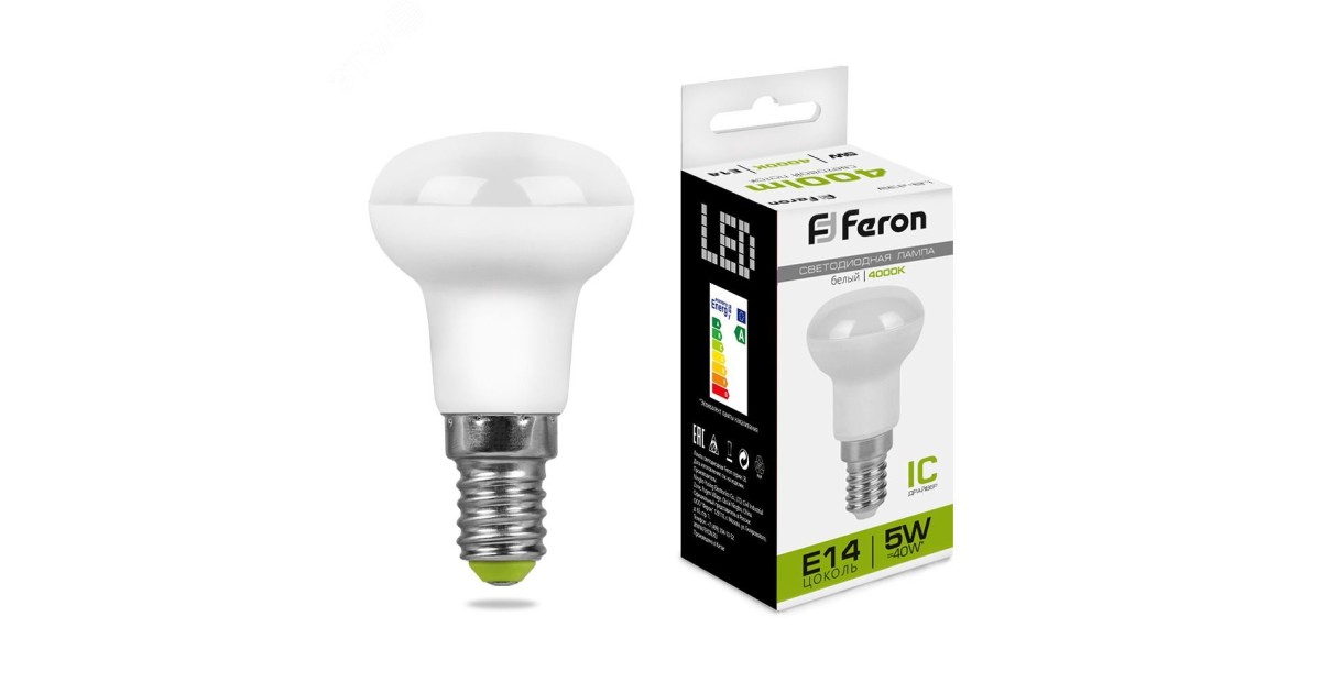Купить Лампа светодиодная LED зеркальная 5вт Е14 R39 белый 25517 Feron оптом в Москве