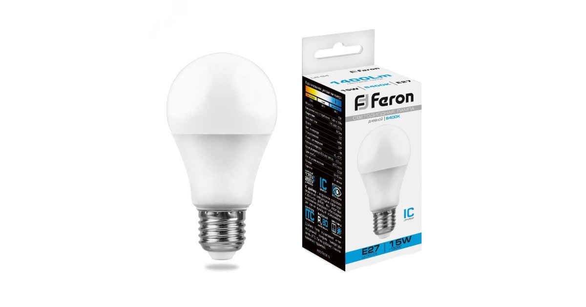Купить Лампа светодиодная LED 15вт Е27 дневной 25630 Feron оптом в Москве