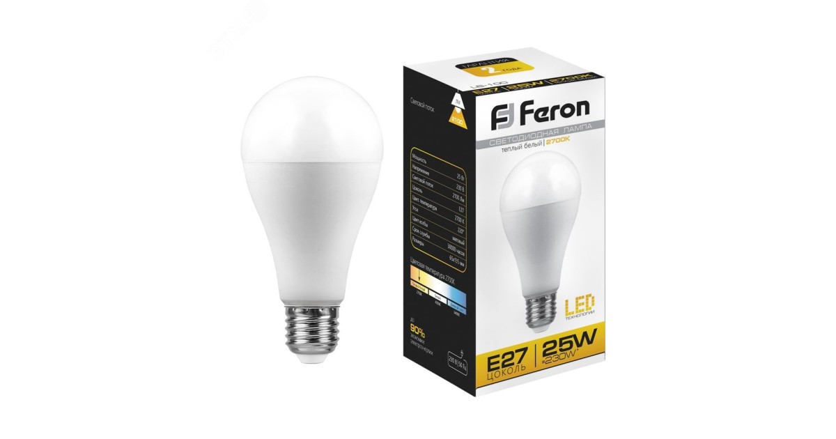 Купить Лампа светодиодная LED 25вт Е27 теплый 25790 Feron оптом в Москве
