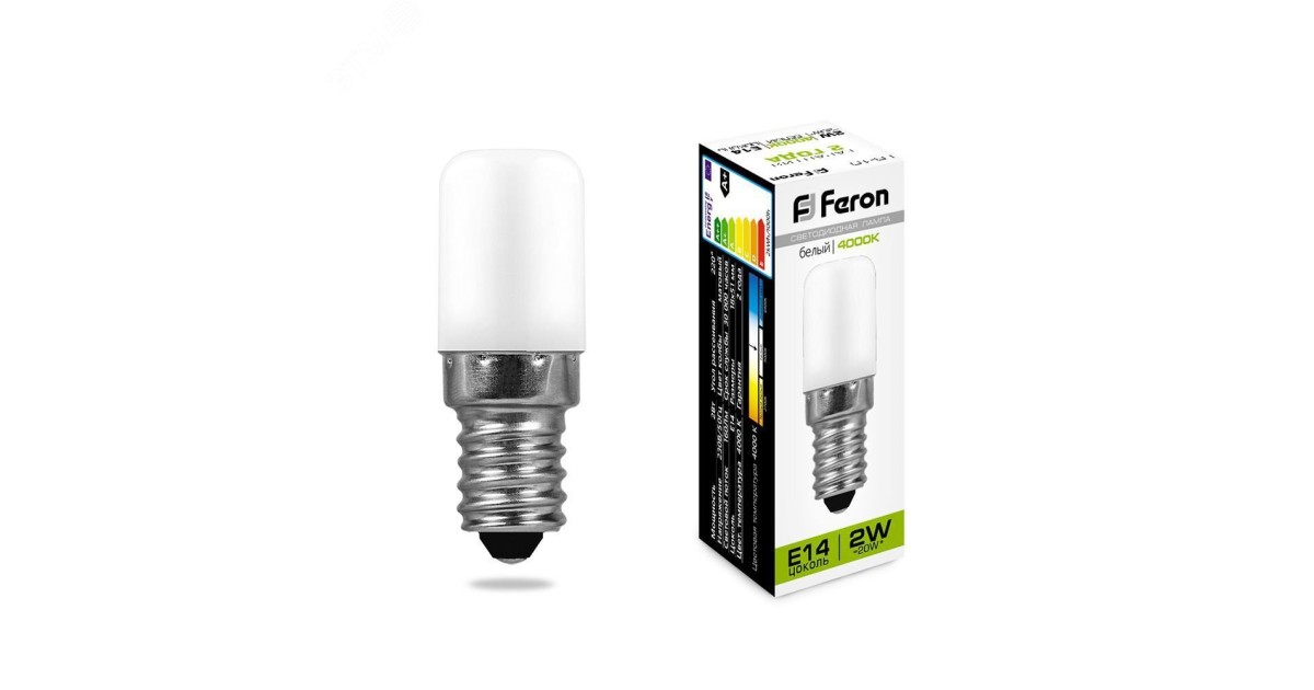 Купить Лампа светодиодная LED 2вт Е14 белый для холодильников 25897 Feron оптом в Москве